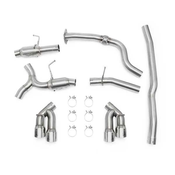 Mishimoto — Mishimoto 2016+ Chevrolet Camaro 2.0T Quad Polished Tip Cat-Back Exhaust - view 6